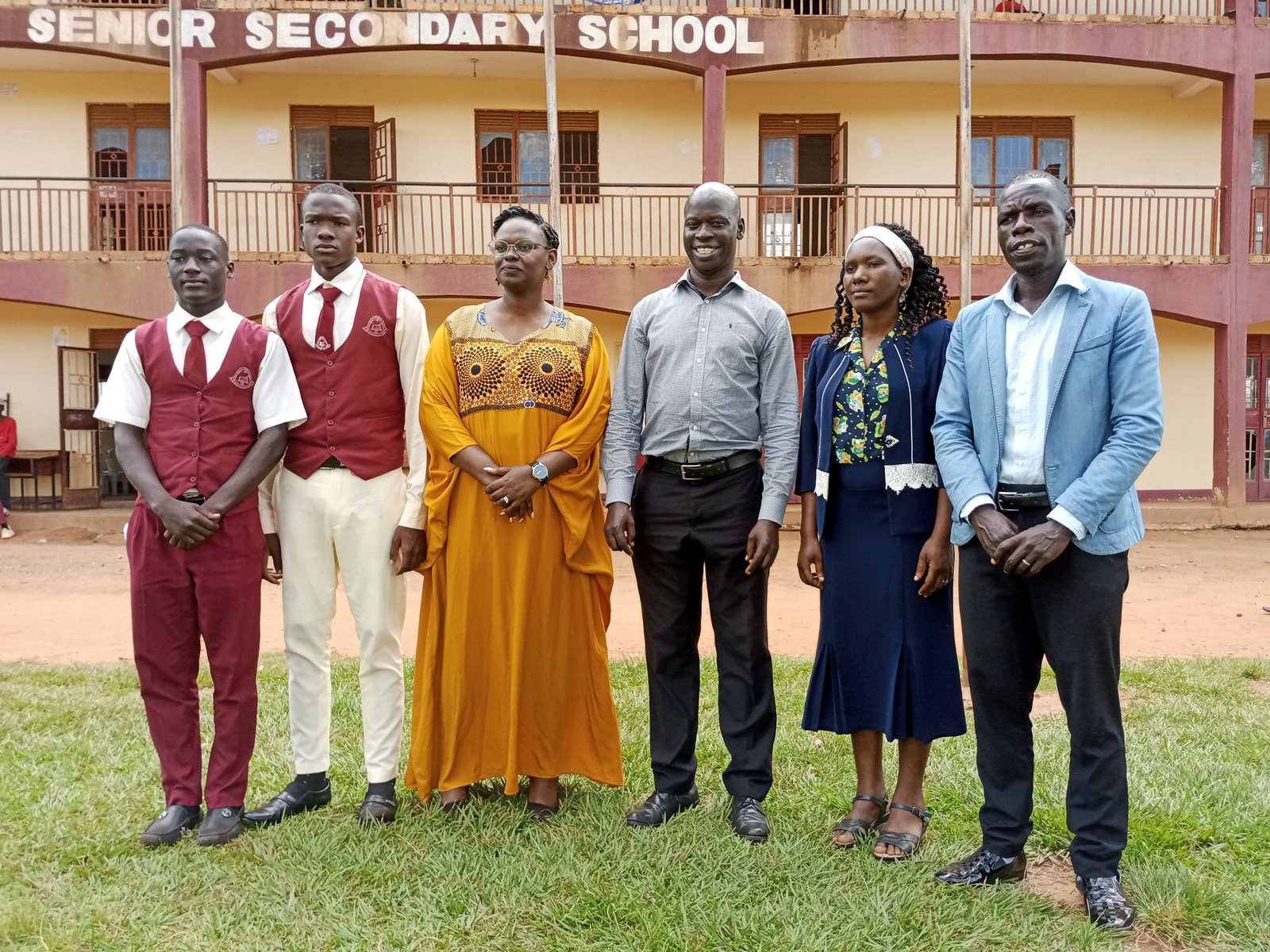 Students praying together